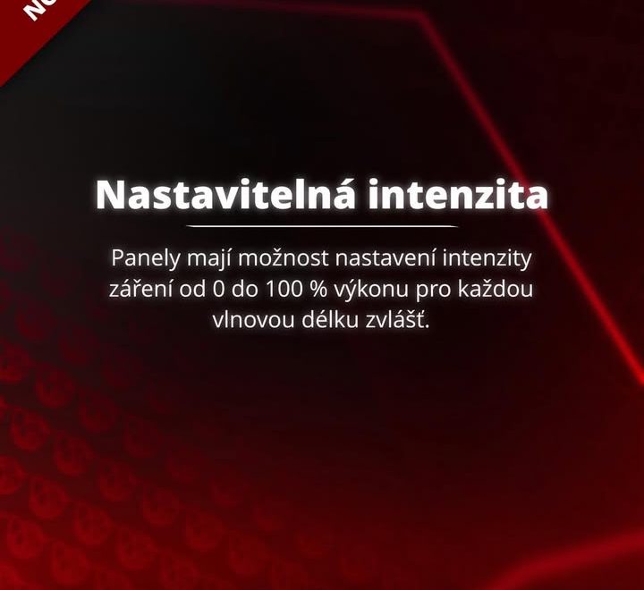 Naše NOVÉ LED panely umožňují nastavení intenzity od 0 do 100 % pro každou vlnovou délku…