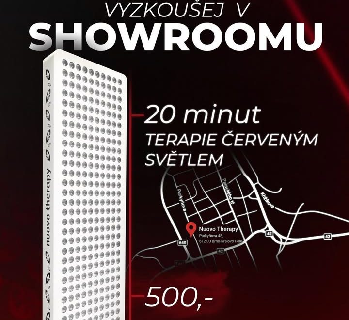 Vyzkoušej v našem showroomu terapii červeným světlem!