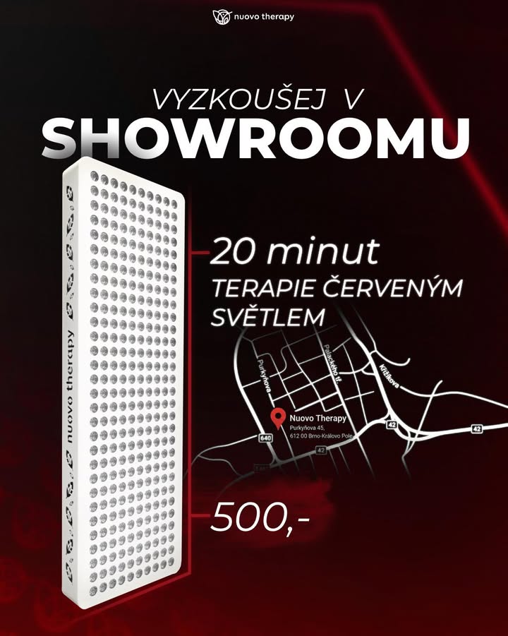 Vyzkoušej v našem showroomu terapii červeným světlem!
